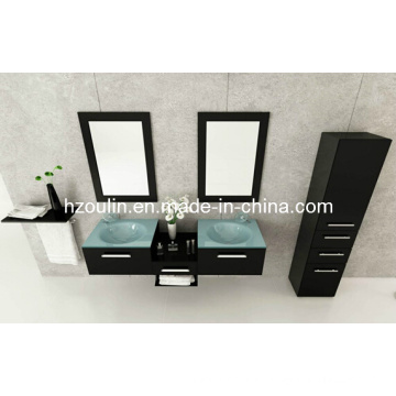 Glass Sink Bathroom Vanity (BA-1118)
